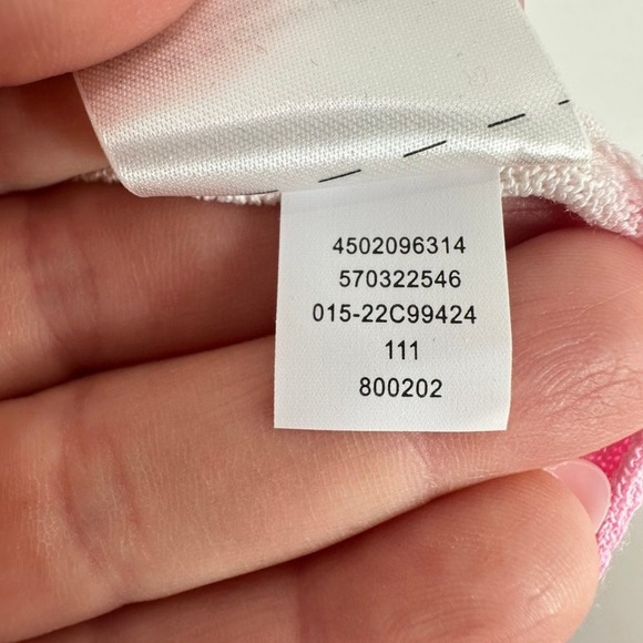 Chico's Ombre‎ Cardigan Sweater Orange White Pink Open Front Knit Size Large NWT - Picture 8 of 11